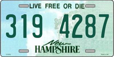 NH license plate 3194287