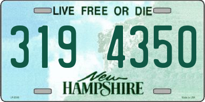 NH license plate 3194350
