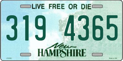 NH license plate 3194365