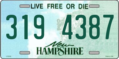 NH license plate 3194387