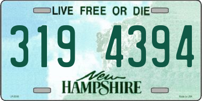 NH license plate 3194394