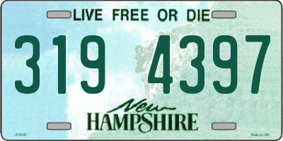 NH license plate 3194397