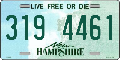 NH license plate 3194461