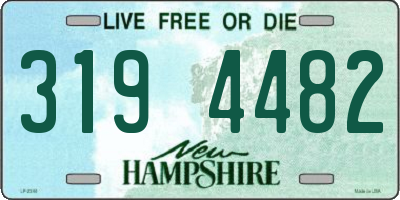 NH license plate 3194482