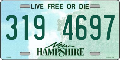 NH license plate 3194697