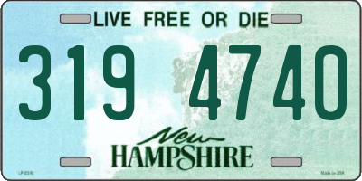 NH license plate 3194740