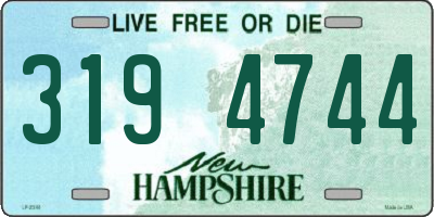 NH license plate 3194744