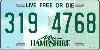 NH license plate 3194768