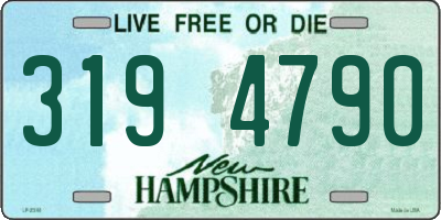 NH license plate 3194790