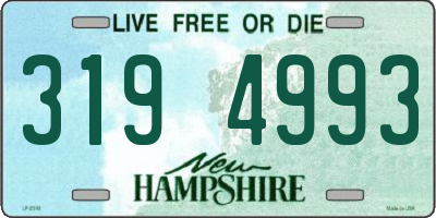 NH license plate 3194993