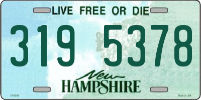 NH license plate 3195378