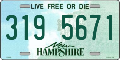 NH license plate 3195671