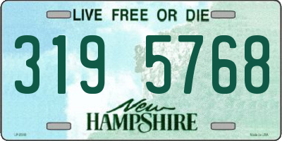 NH license plate 3195768