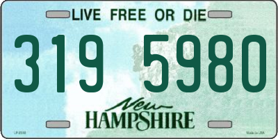 NH license plate 3195980