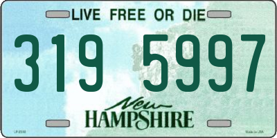 NH license plate 3195997