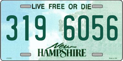 NH license plate 3196056