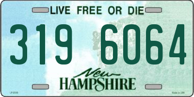 NH license plate 3196064