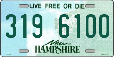 NH license plate 3196100