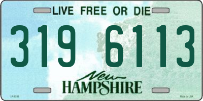 NH license plate 3196113