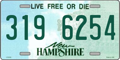 NH license plate 3196254