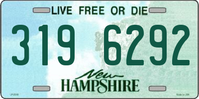 NH license plate 3196292