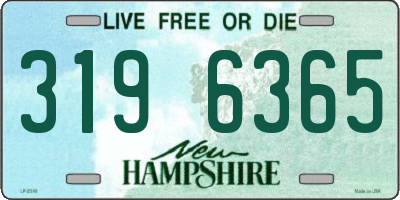 NH license plate 3196365