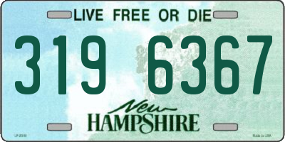 NH license plate 3196367