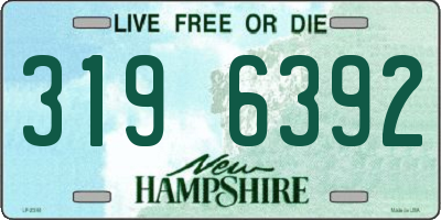 NH license plate 3196392