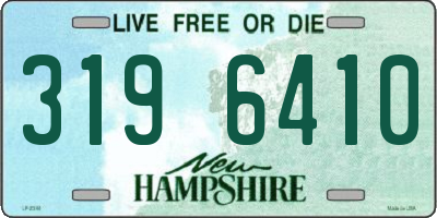 NH license plate 3196410