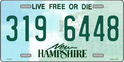 NH license plate 3196448