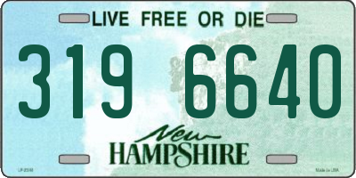 NH license plate 3196640