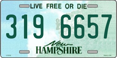 NH license plate 3196657