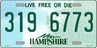 NH license plate 3196773