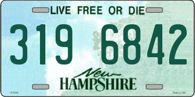 NH license plate 3196842