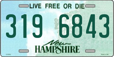 NH license plate 3196843