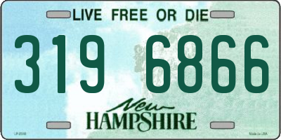 NH license plate 3196866