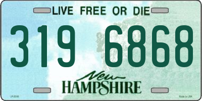 NH license plate 3196868