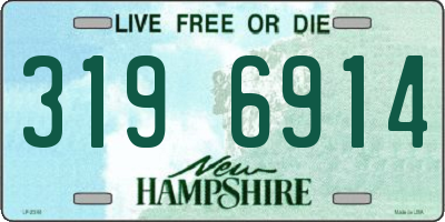 NH license plate 3196914