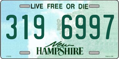 NH license plate 3196997