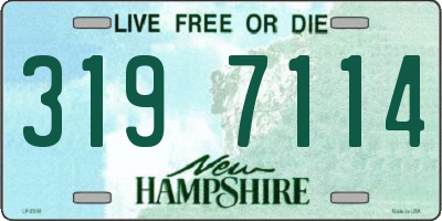 NH license plate 3197114