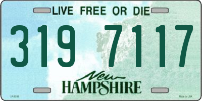 NH license plate 3197117