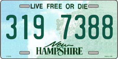 NH license plate 3197388