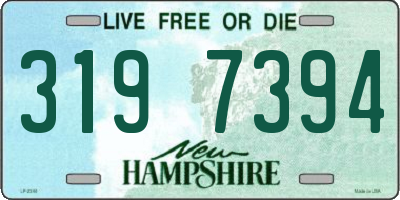 NH license plate 3197394
