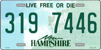 NH license plate 3197446
