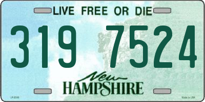 NH license plate 3197524