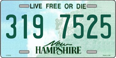 NH license plate 3197525