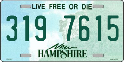 NH license plate 3197615