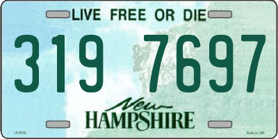 NH license plate 3197697