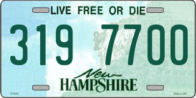 NH license plate 3197700
