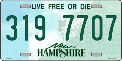 NH license plate 3197707